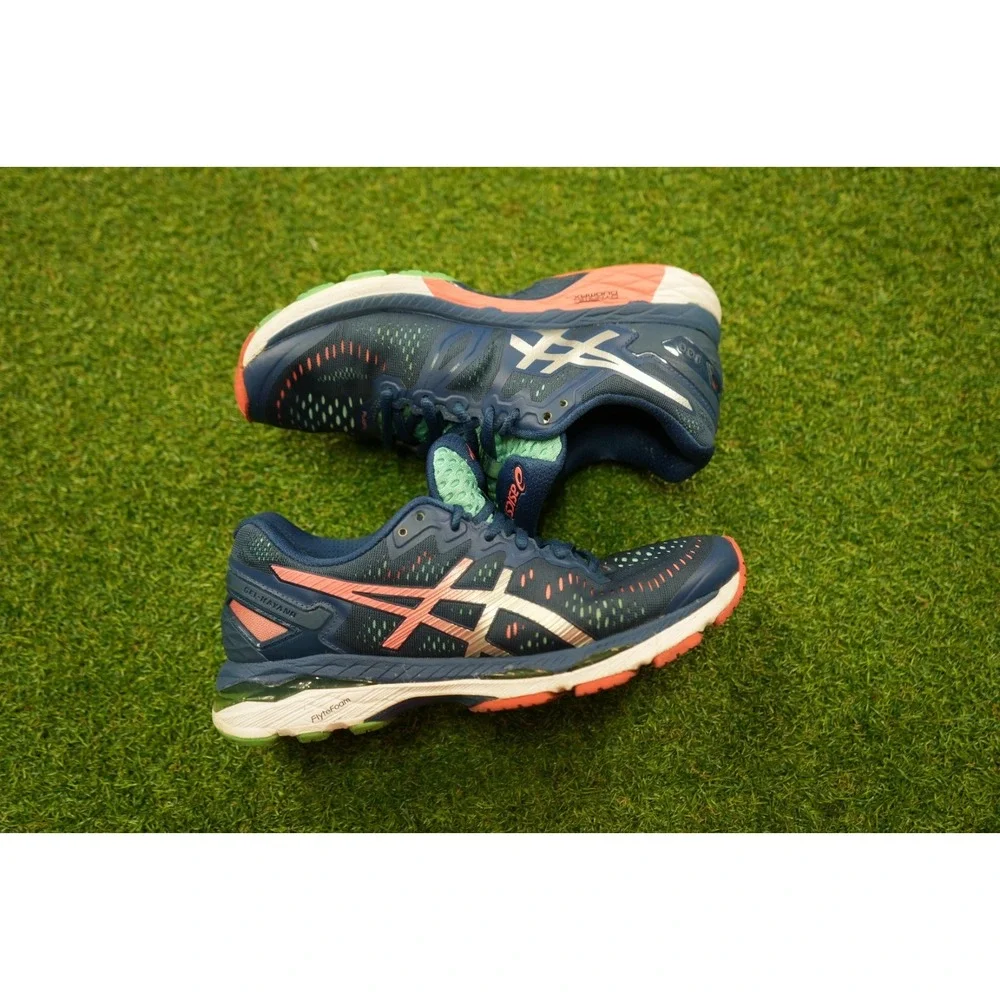 Asics Gel-Kayano 23 T696N-5893 Womens 6 Running Shoes Blue Pink‎  Sneakers